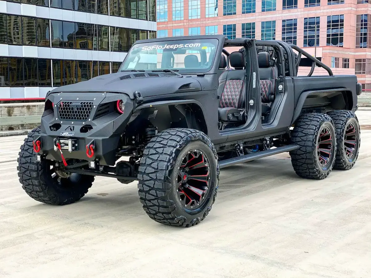 Jeep Gladiator 6x6 By SoFlo Jeeps Stands Out From Other Six Wheelers