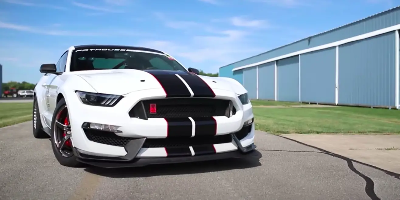 Twin-Turbo Shelby Mustang GT350R Hits 202 MPH In The Standing Mile