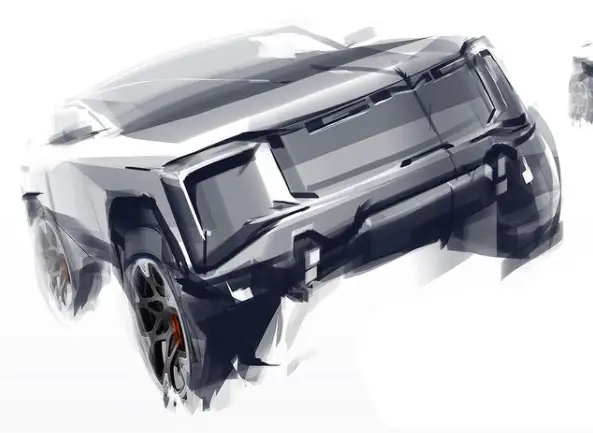 2024 GMC Sierra EV GM Design Sketch