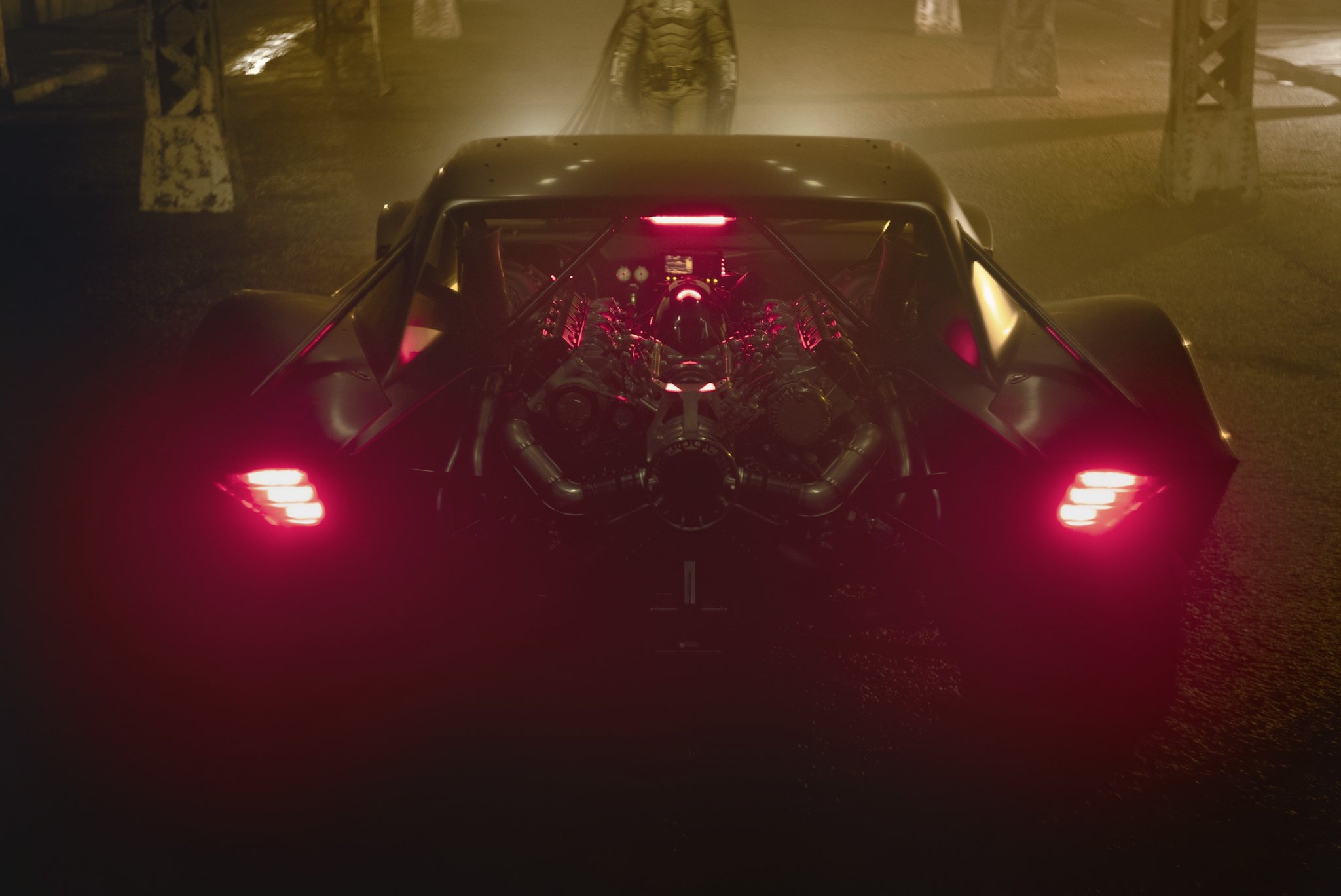 Batmobile Engine The Batman C2 Corvette Movie Muscle Car