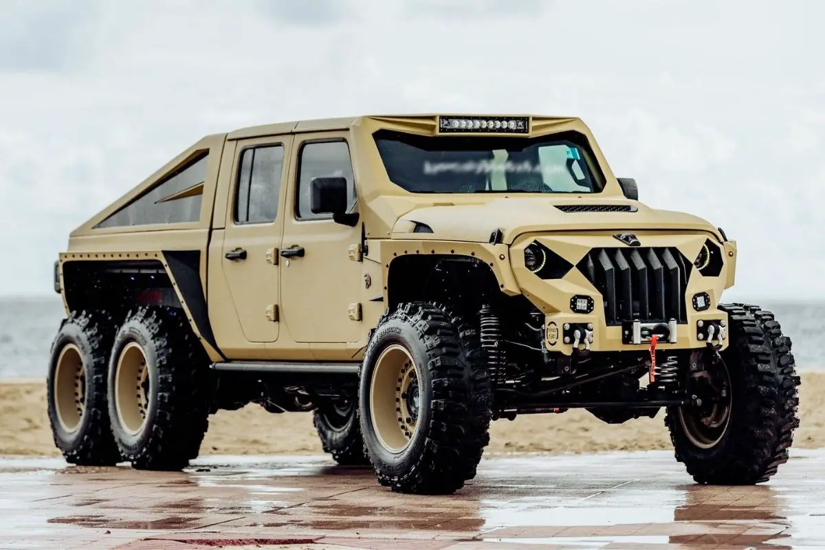6X6 Jeep Gladiator Apocalypse Hellfire And Warlord II Heading To Auction