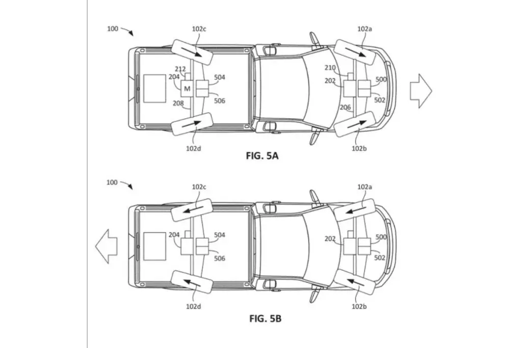 Ford Four-Wheel Steering Crawl Operation Patent